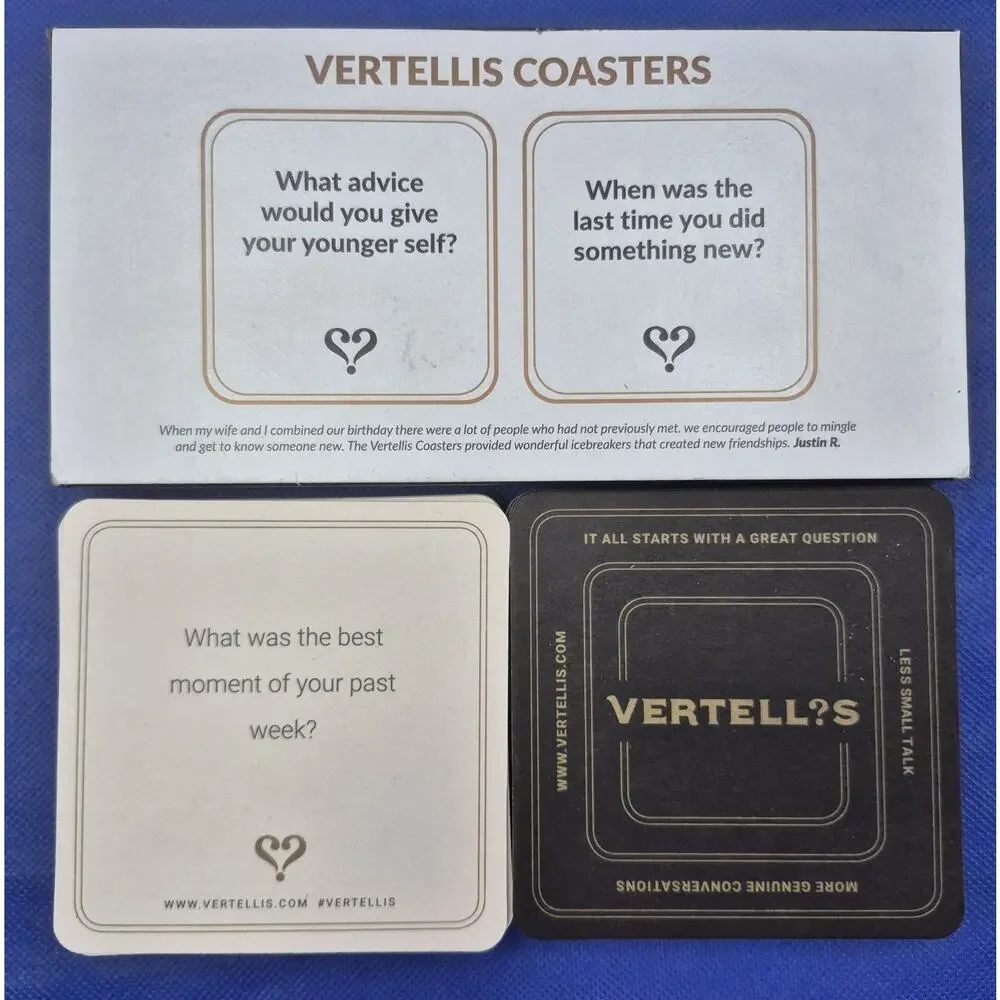 Vertellis coasters conversation